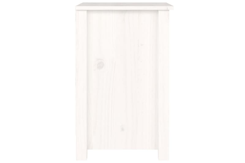beBasic Sängbord 2 st vit 40x35x55 cm massiv furu - Möbler - Sovrum - Sängbord
