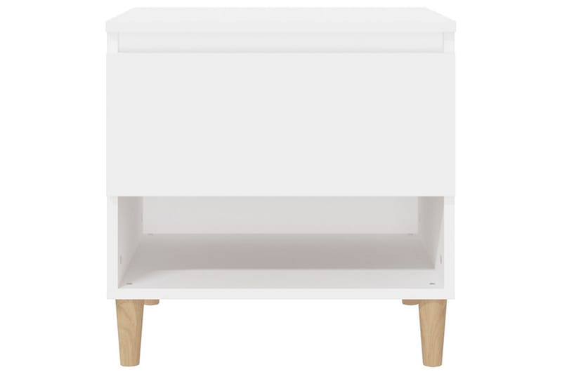 beBasic Sängbord 2 st vit 50x46x50 cm konstruerat trä - Möbler - Sovrum - Sängbord