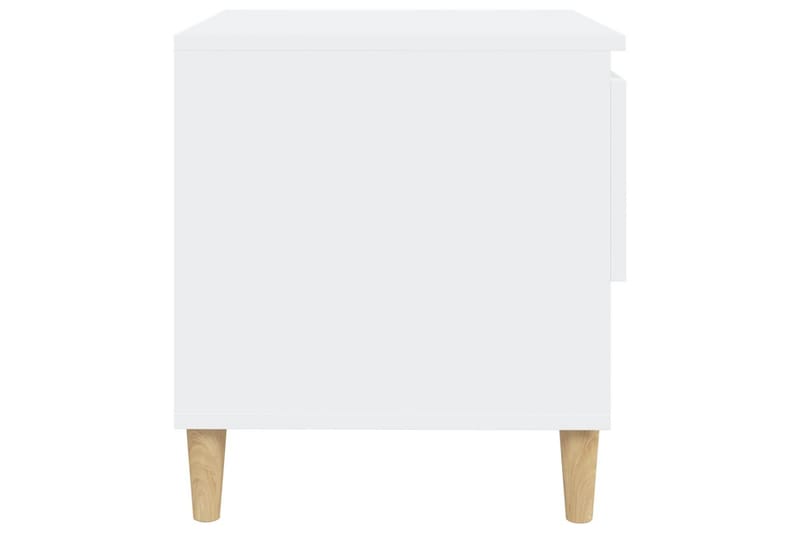 beBasic Sängbord 2 st vit 50x46x50 cm konstruerat trä - Möbler - Sovrum - Sängbord