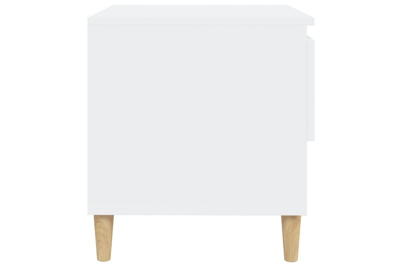 beBasic Sängbord 2 st vit 50x46x50 cm konstruerat trä - Sängbord - Bord