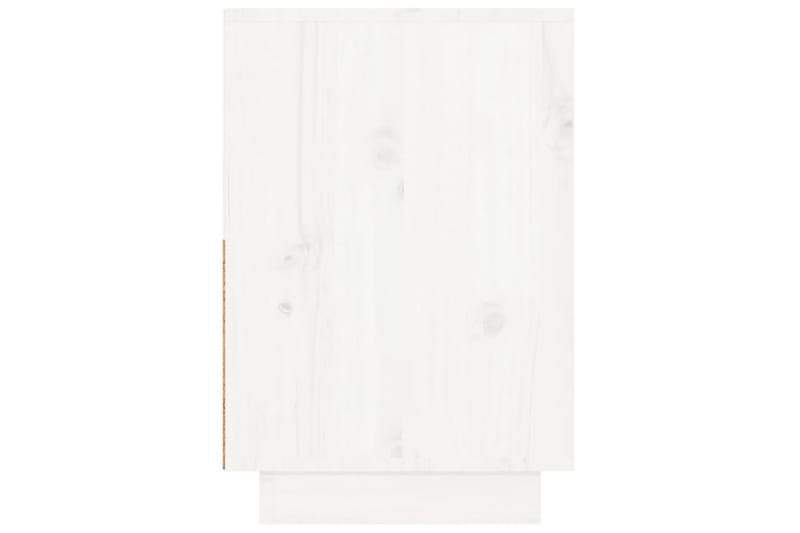 beBasic Sängbord 2 st vit 60x34x51 cm massiv furu - Möbler - Sovrum - Sängbord