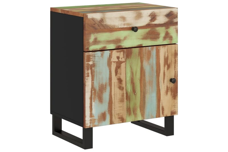 beBasic Sängbord 50x33x60 cm massivt återvunnet och konstruerat trä - Möbler - Sovrum - Sängbord