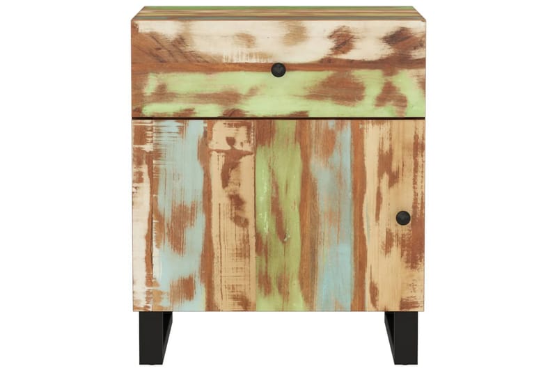 beBasic Sängbord 50x33x60 cm massivt återvunnet och konstruerat trä - Möbler - Sovrum - Sängbord