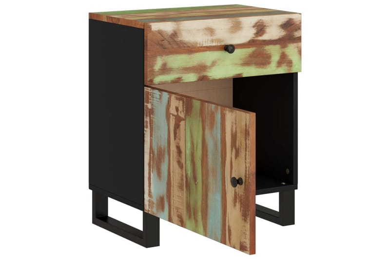 beBasic Sängbord 50x33x60 cm massivt återvunnet och konstruerat trä - Möbler - Sovrum - Sängbord