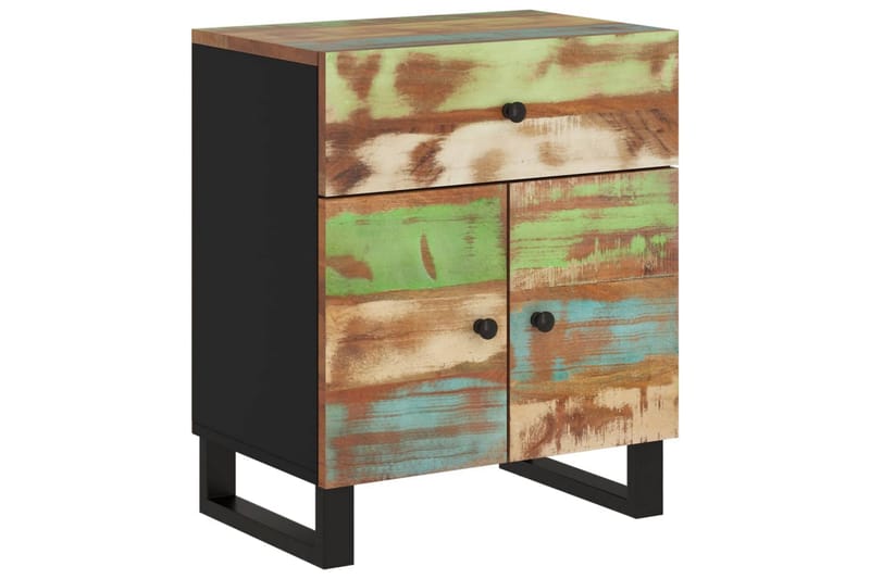 beBasic Sängbord 50x33x60 cm massivt återvunnet och konstruerat trä - Möbler - Sovrum - Sängbord