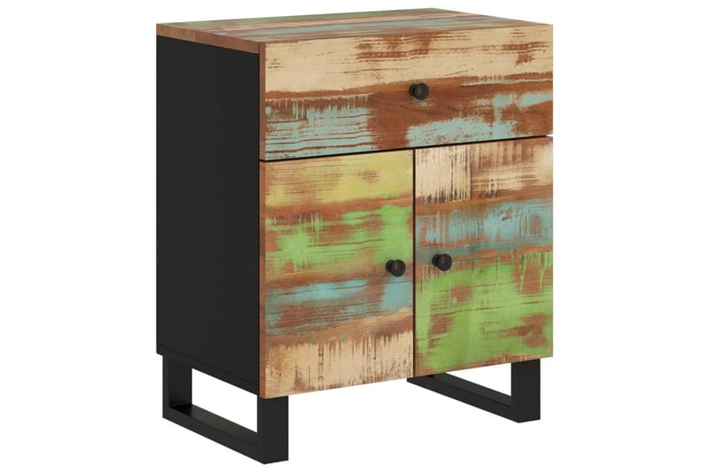 beBasic Sängbord 50x33x60 cm massivt återvunnet och konstruerat trä - Möbler - Sovrum - Sängbord
