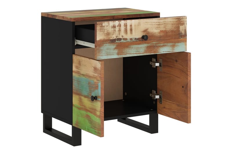 beBasic Sängbord 50x33x60 cm massivt återvunnet och konstruerat trä - Möbler - Sovrum - Sängbord