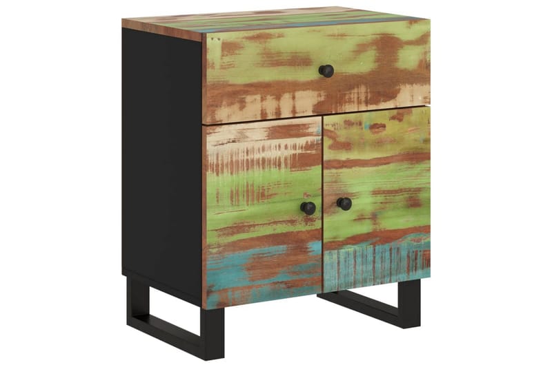 beBasic Sängbord 50x33x60 cm massivt återvunnet och konstruerat trä - Möbler - Sovrum - Sängbord