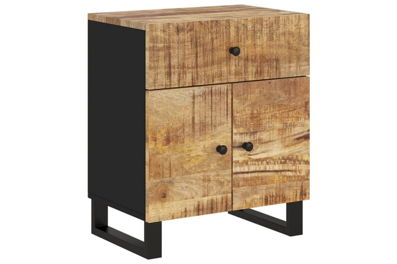 beBasic Sängbord 50x33x60 cm massivt mangoträ och konstruerat trä - Möbler - Sovrum - Sängbord