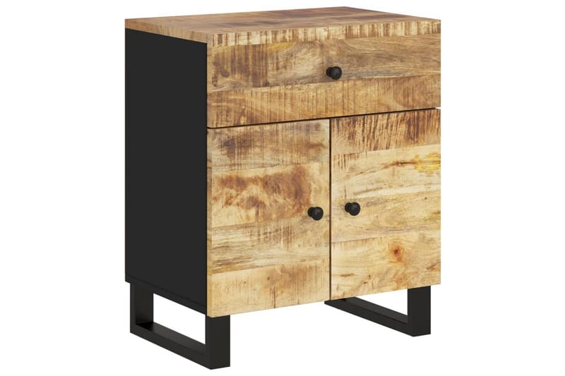 beBasic Sängbord 50x33x60 cm massivt mangoträ och konstruerat trä - Möbler - Sovrum - Sängbord