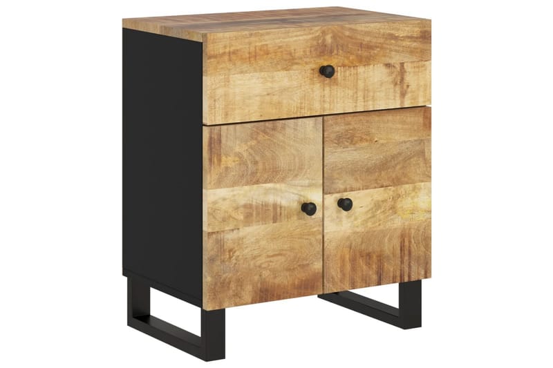 beBasic Sängbord 50x33x60 cm massivt mangoträ och konstruerat trä - Möbler - Sovrum - Sängbord