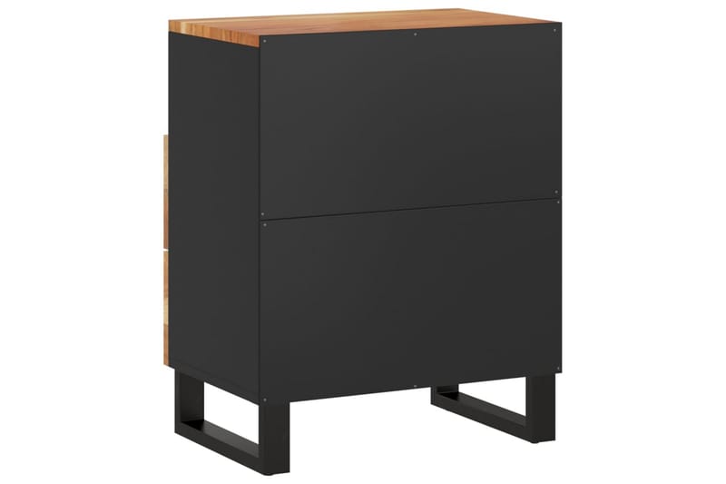 beBasic Sängbord 50x33x62 cm massivt akaciaträ och konstruerat trä - Möbler - Sovrum - Sängbord