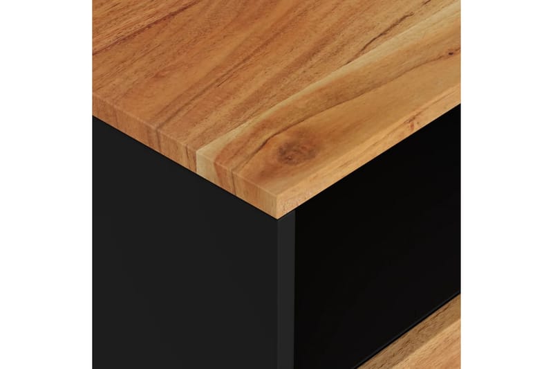 beBasic Sängbord 50x33x62 cm massivt akaciaträ och konstruerat trä - Möbler - Sovrum - Sängbord