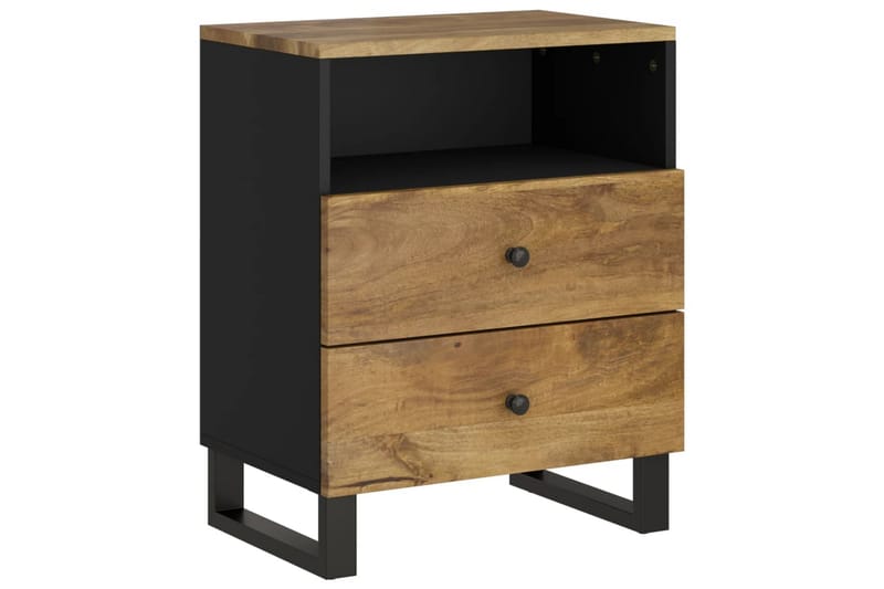 beBasic Sängbord 50x33x62 cm massivt mangoträ och konstruerat trä - Möbler - Sovrum - Sängbord