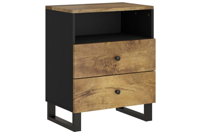 beBasic Sängbord 50x33x62 cm massivt mangoträ och konstruerat trä - Möbler - Sovrum - Sängbord