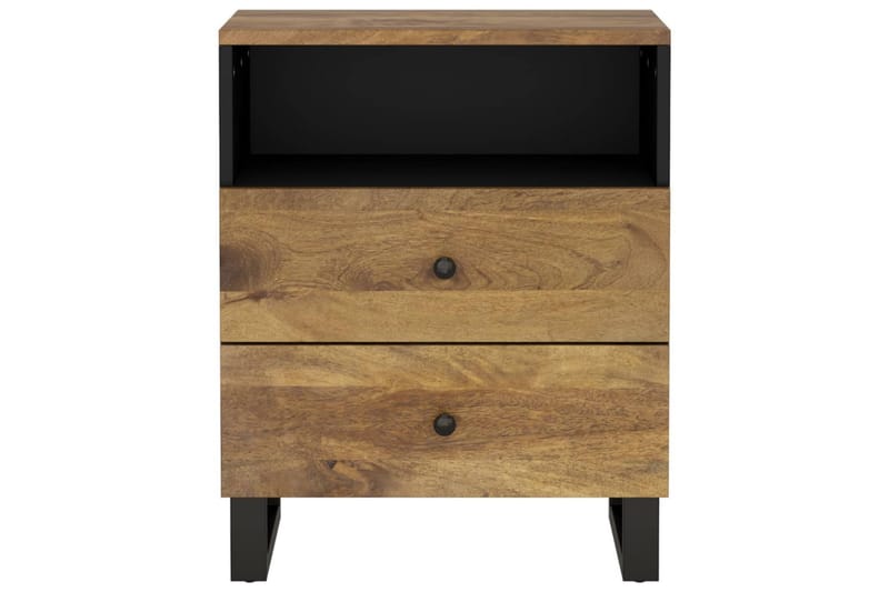 beBasic Sängbord 50x33x62 cm massivt mangoträ och konstruerat trä - Möbler - Sovrum - Sängbord