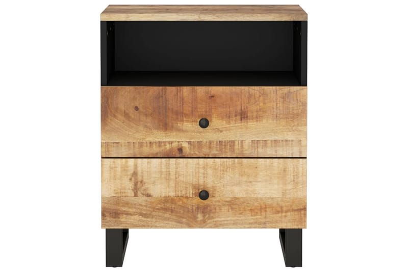 beBasic Sängbord 50x33x62 cm massivt mangoträ och konstruerat trä - Möbler - Sovrum - Sängbord