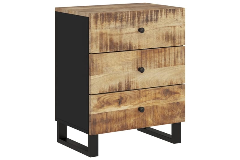 beBasic Sängbord 50x33x62 cm massivt mangoträ och konstruerat trä - Möbler - Sovrum - Sängbord