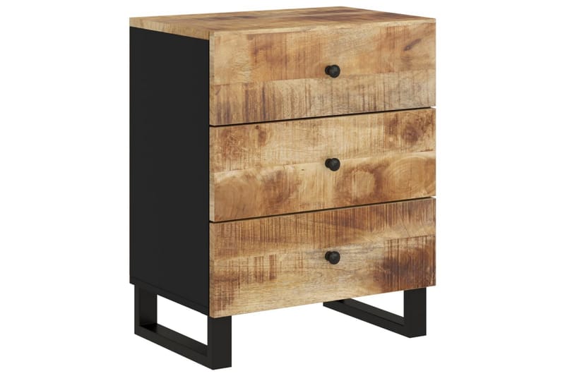 beBasic Sängbord 50x33x62 cm massivt mangoträ och konstruerat trä - Möbler - Sovrum - Sängbord