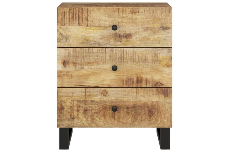 beBasic Sängbord 50x33x62 cm massivt mangoträ och konstruerat trä - Möbler - Sovrum - Sängbord