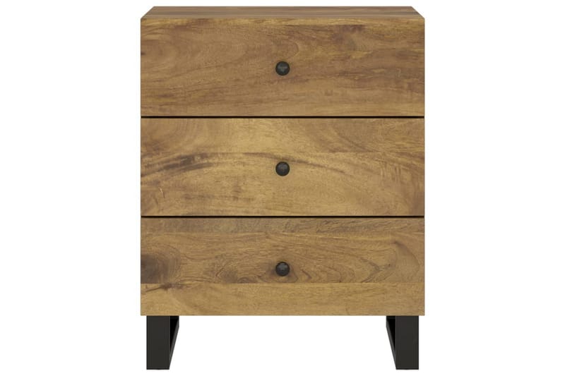 beBasic Sängbord 50x33x62 cm massivt mangoträ och konstruerat trä - Möbler - Sovrum - Sängbord