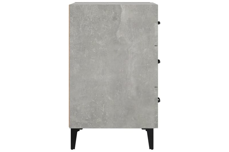 beBasic Sängbord betonggrå 40x40x66 konstruerat trä - Möbler - Sovrum - Sängbord