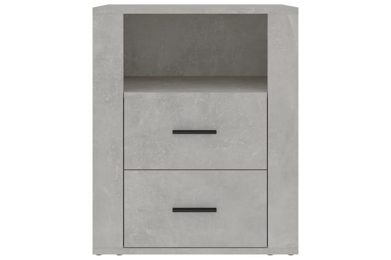 beBasic Sängbord betonggrå 50x36x60 cm konstruerat trä - Möbler - Sovrum - Sängbord