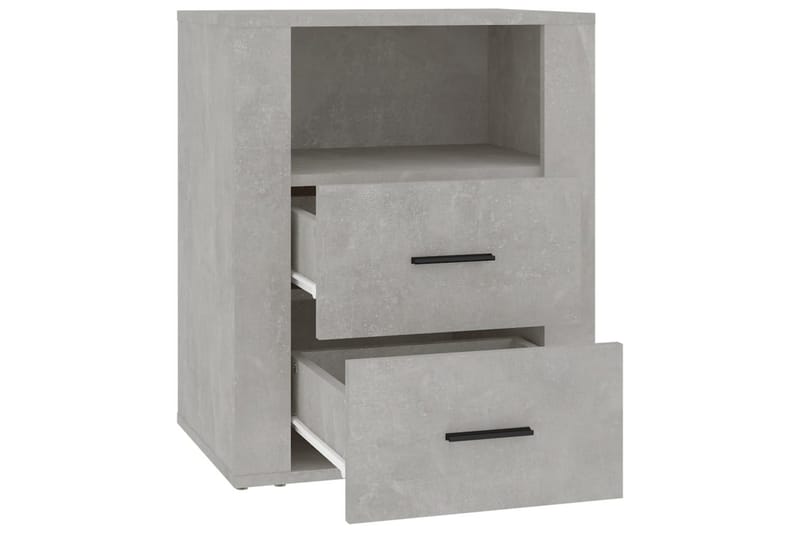 beBasic Sängbord betonggrå 50x36x60 cm konstruerat trä - Sängbord - Bord