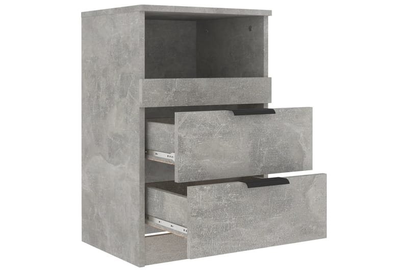 beBasic Sängbord betonggrå konstruerat trä - Sängbord - Bord