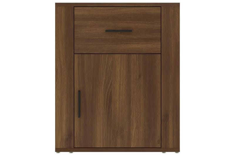 beBasic Sängbord Brun ek 50x36x60 cm konstruerat trä - Möbler - Sovrum - Sängbord
