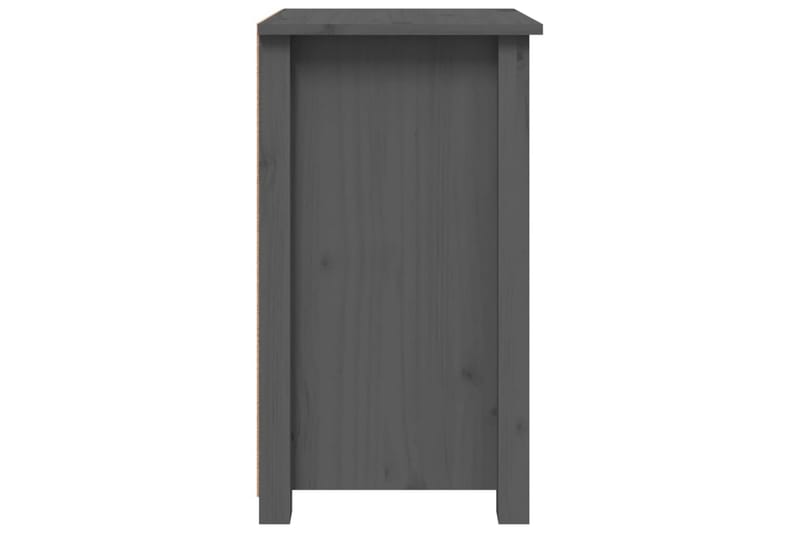 beBasic Sängbord grå 40x35x61,5 cm massiv furu - Möbler - Sovrum - Sängbord