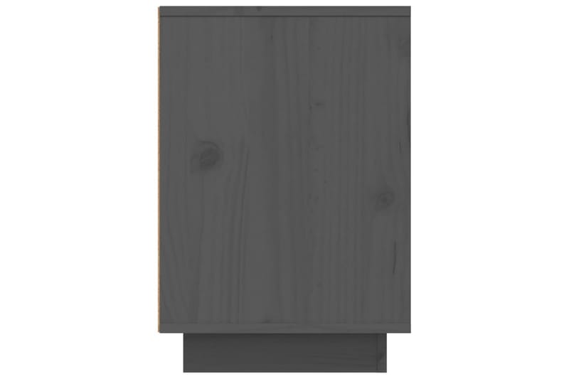 beBasic Sängbord grå 50x34x50cm massiv furu - Möbler - Sovrum - Sängbord