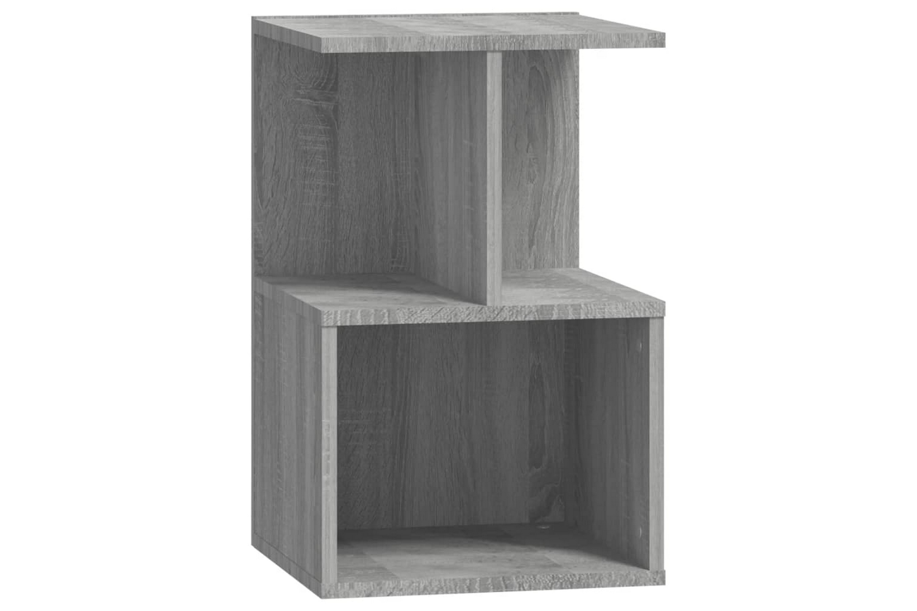 beBasic Sängbord grå sonoma 35x35x55 cm konstruerat trä –