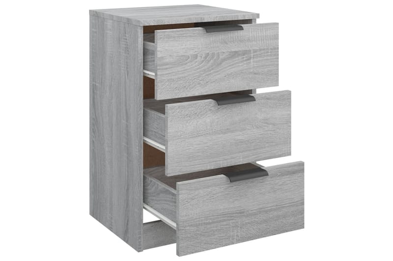 beBasic Sängbord grå sonoma 40x36x65 cm - Möbler - Sovrum - Sängbord