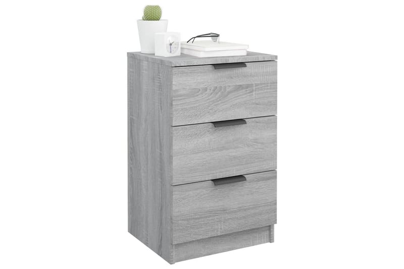 beBasic Sängbord grå sonoma 40x36x65 cm - Möbler - Sovrum - Sängbord