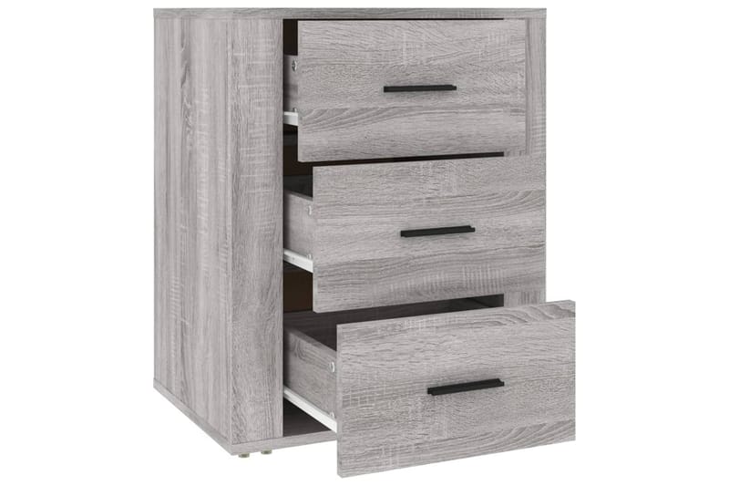 beBasic Sängbord Grå Sonoma 50x36x60 cm konstruerat trä - Möbler - Sovrum - Sängbord