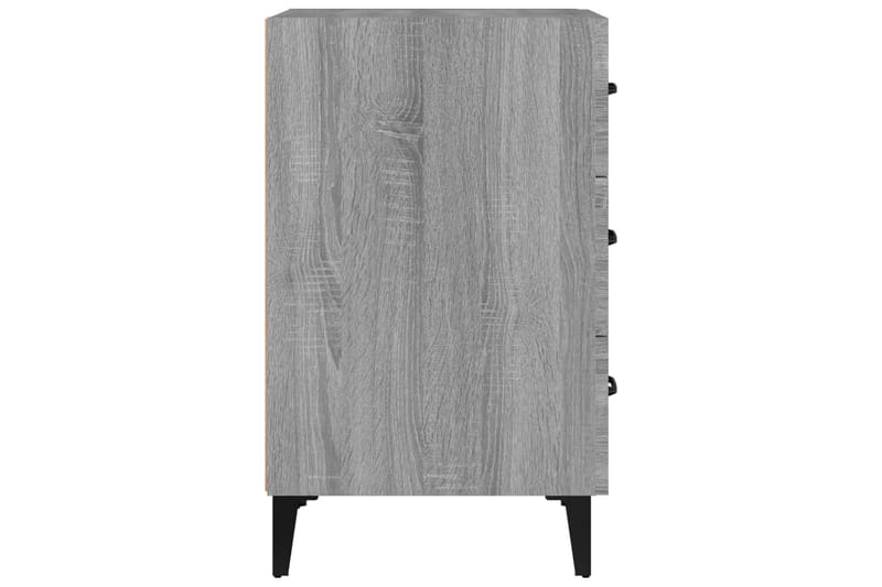 beBasic Sängbord grå sonoma-ek 40x40x66 cm konstruerat trä - Möbler - Sovrum - Sängbord