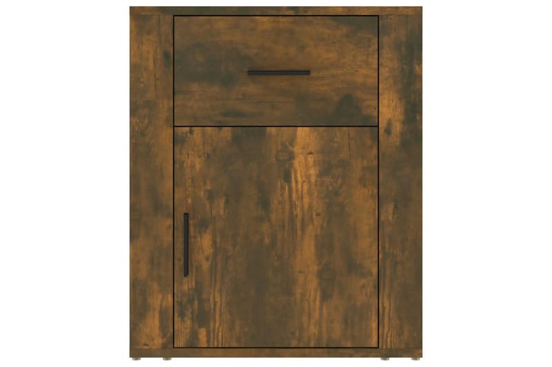 beBasic Sängbord rökfärgad ek 50x36x60 cm konstruerat trä - Möbler - Sovrum - Sängbord