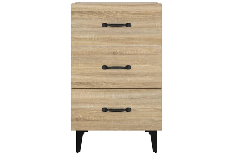 beBasic Sängbord sonoma-ek 40x40x66 konstruerat trä - Möbler - Sovrum - Sängbord