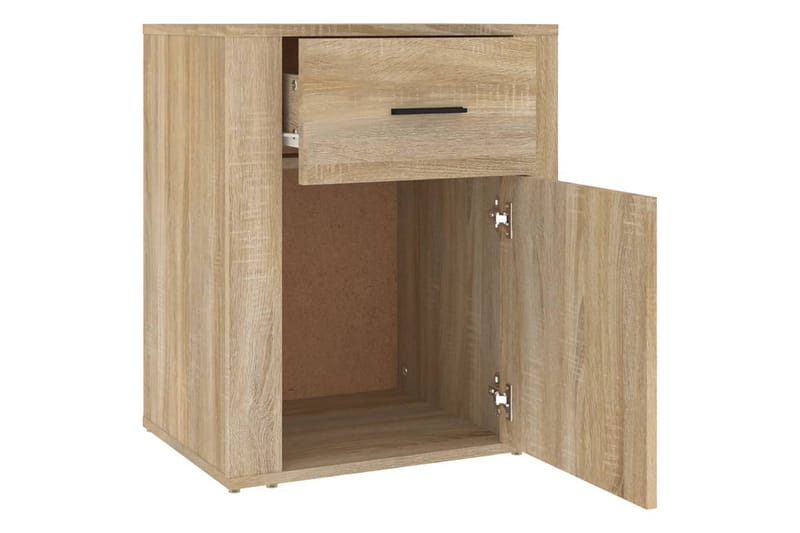 beBasic Sängbord sonoma-ek 50x36x60 cm konstruerat trä - Möbler - Sovrum - Sängbord