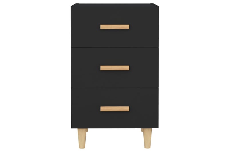 beBasic Sängbord svart 40x40x66 konstruerat trä - Möbler - Sovrum - Sängbord