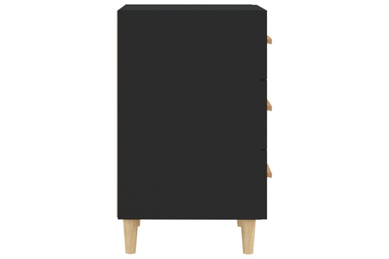 beBasic Sängbord svart 40x40x66 konstruerat trä - Sängbord - Bord