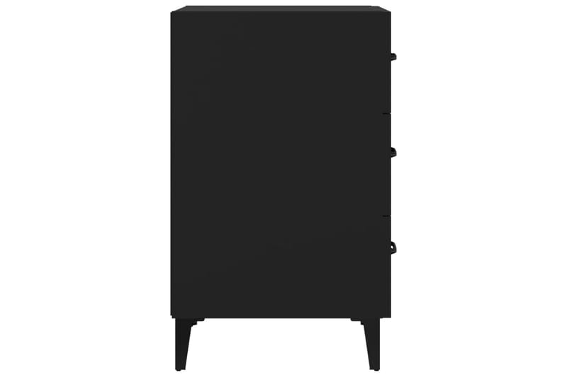 beBasic Sängbord svart 40x40x66 konstruerat trä - Sängbord - Bord