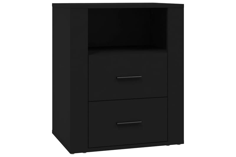 beBasic Sängbord svart 50x36x60 cm konstruerat trä - Möbler - Sovrum - Sängbord