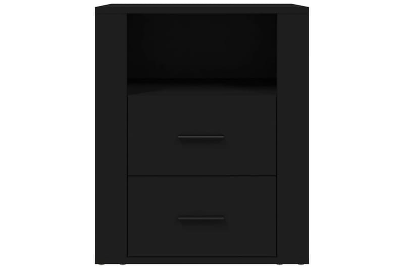 beBasic S�ängbord svart 50x36x60 cm konstruerat trä - Möbler - Sovrum - Sängbord