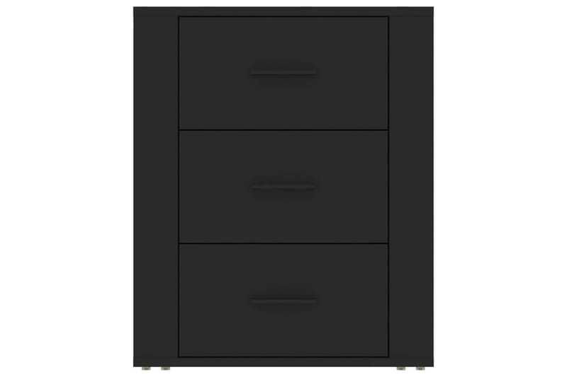 beBasic S�ängbord svart 50x36x60 cm konstruerat trä - Möbler - Sovrum - Sängbord