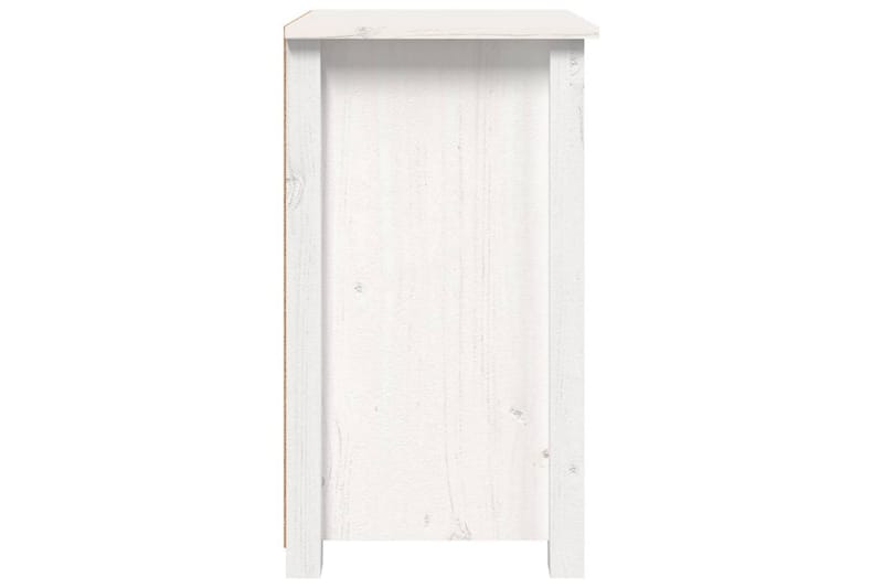beBasic Sängbord vit 40x35x61,5 cm massiv furu - Möbler - Sovrum - Sängbord