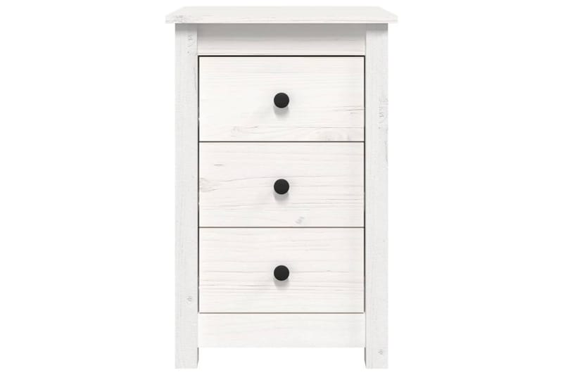 beBasic Sängbord vit 40x35x61,5 cm massiv furu - Möbler - Sovrum - Sängbord