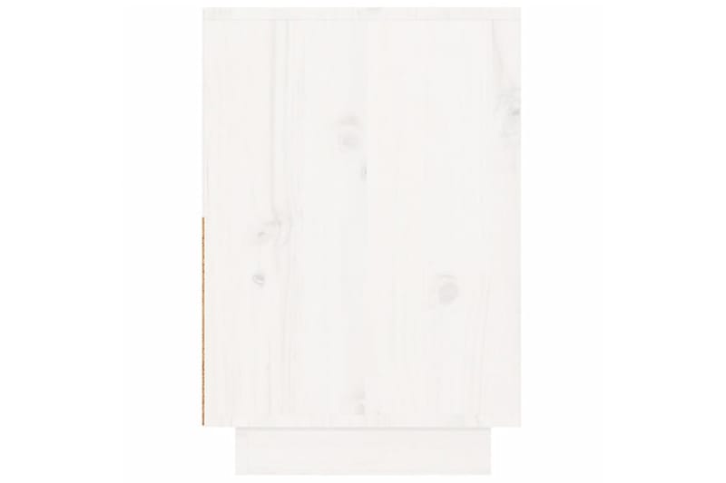 beBasic Sängbord vit 60x34x51 cm massiv furu - Möbler - Sovrum - Sängbord