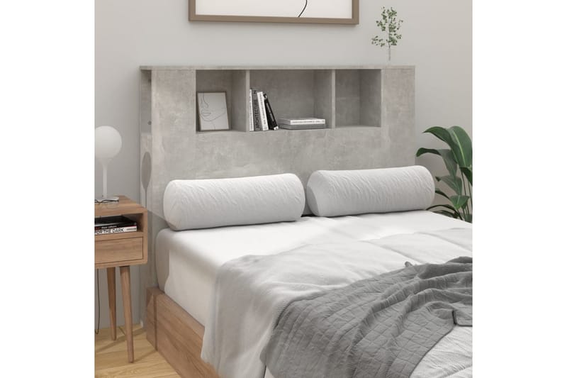 beBasic Sänggavel med förvaring betonggrå 120x18,5x104,5 cm - Möbler - Sovrum - Sänggavlar